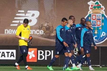 Porto getting ready for the game against Dynamo