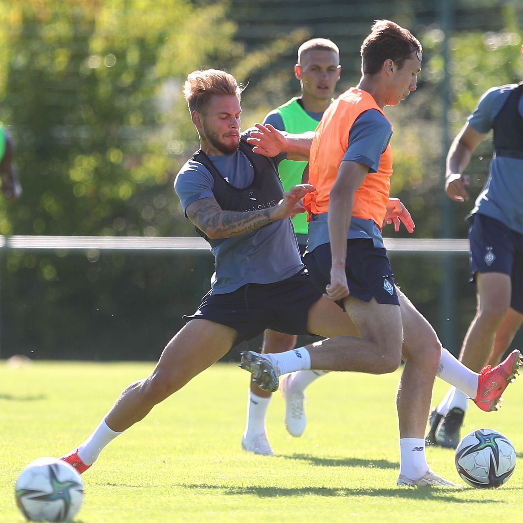 Afternoon session: Dynamo work with the ball (VIDEO)