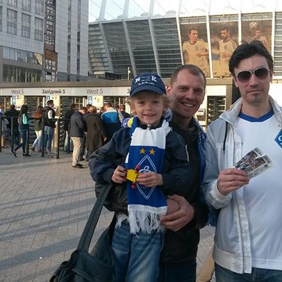 Contest winners support Dynamo at the match against Vorskla!