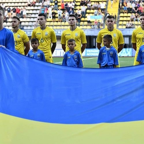 TSYTAISHVILI, RUSYN and LEDNEV score for Ukraine U-21