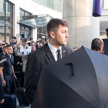 Chelsea with umbrellas in Kyiv…