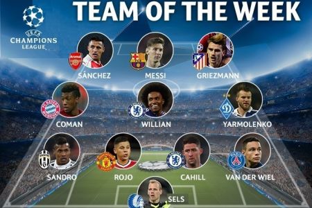 Andriy YARMOLENKO in the Champions League matchday 5 all-star team!