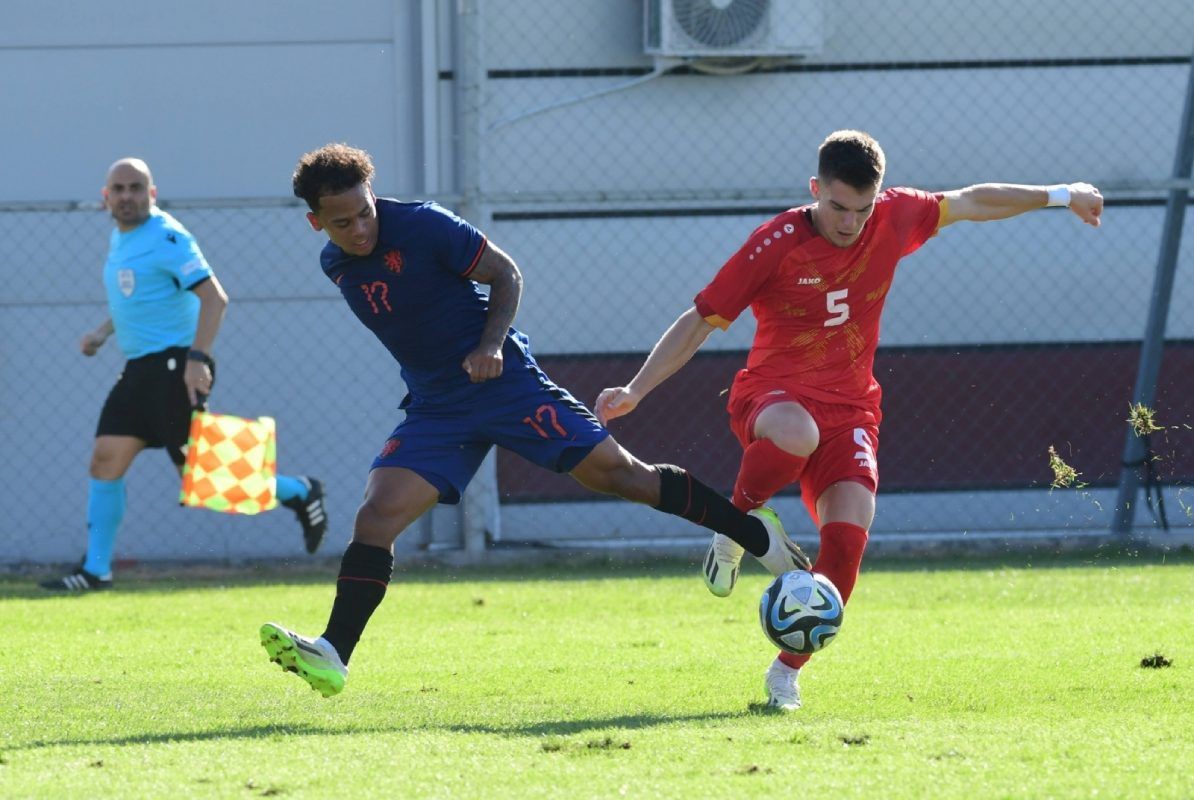 Reshat Ramadani performs for North Macedonia U21