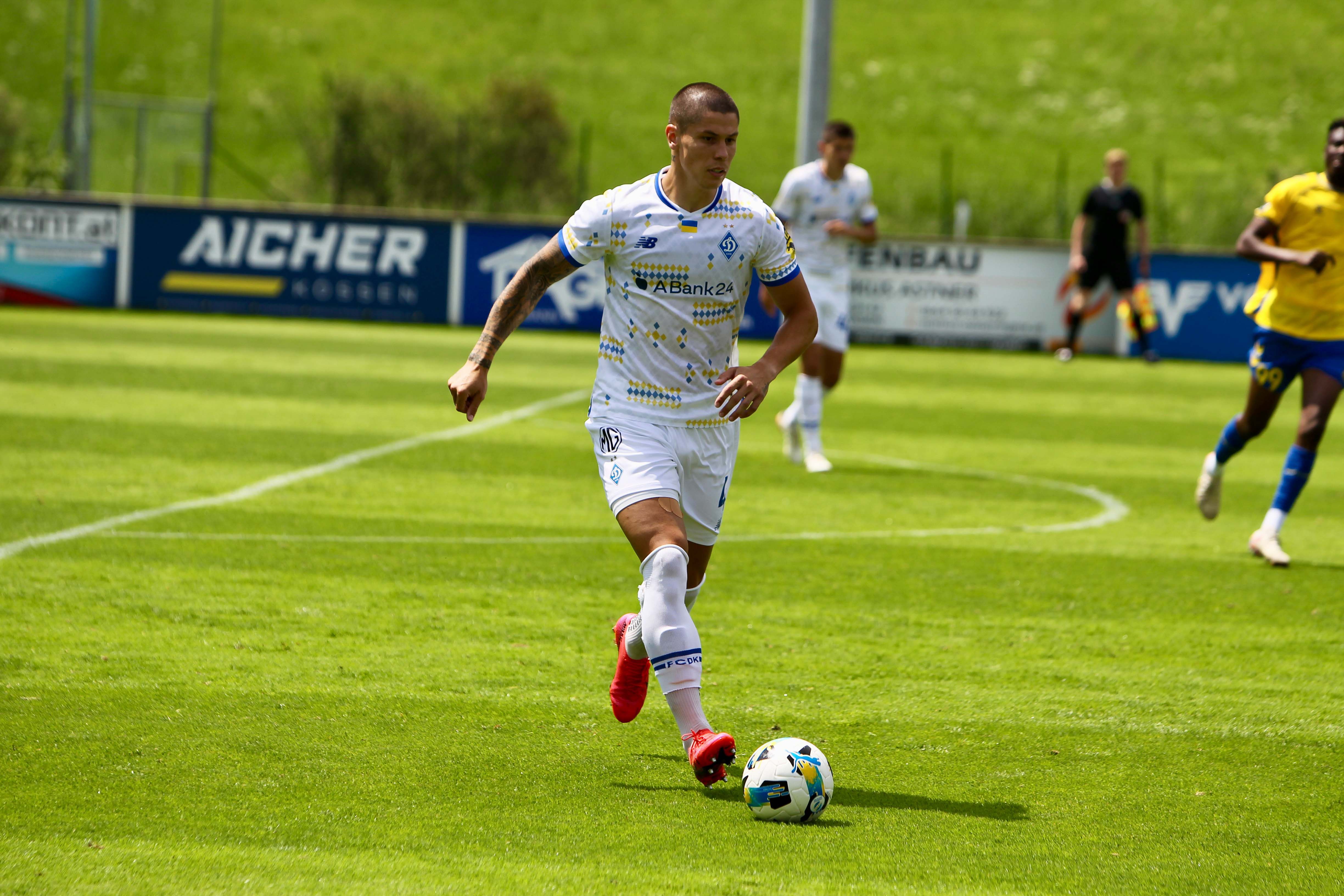 In white kit against Partizan