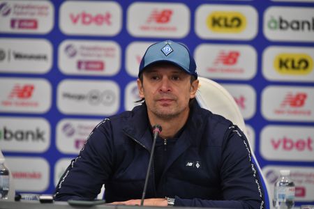 Press conference of Oleksandr Shovkovskyi after the game against Karpaty