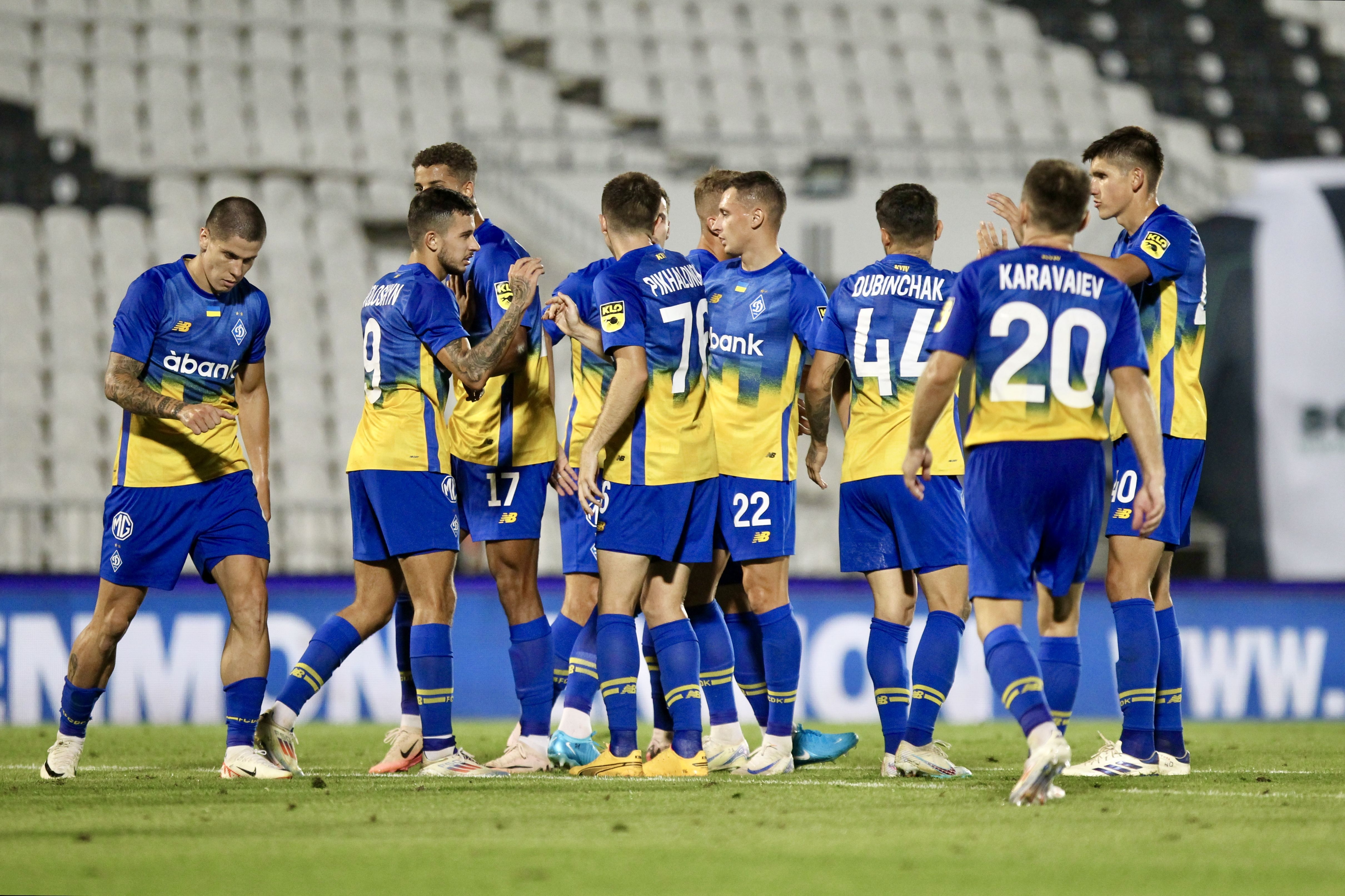 In yellow-blue kit against Vorskla