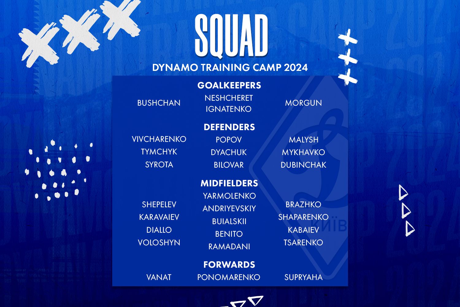 Dynamo leave for training camp in Turkey