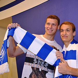 Olexandr RYBKA and Yevhen MAKARENKO meet supporters