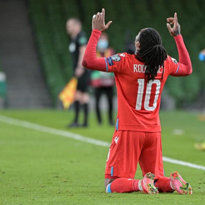 Rodrigues scores for Luxembourg against Portugal