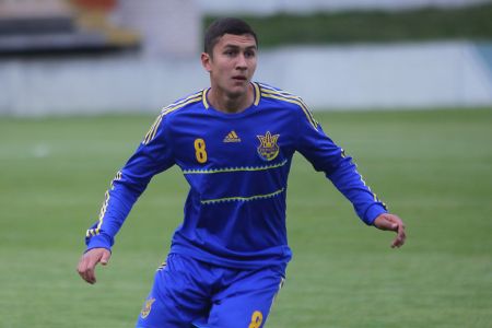 Polehenko and Kuzyk score for Ukraine U-20