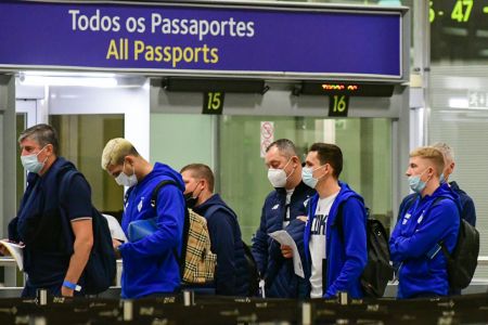 Dynamo arrive in Lisbon