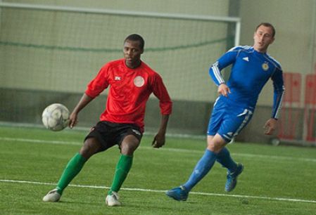 Football against racism in action