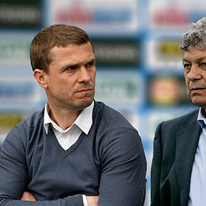 Serhiy REBROV vs Mircea LUCESCU: exchange of ideas before big game