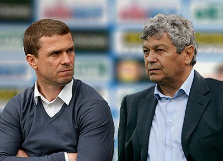 Serhiy REBROV vs Mircea LUCESCU: exchange of ideas before big game